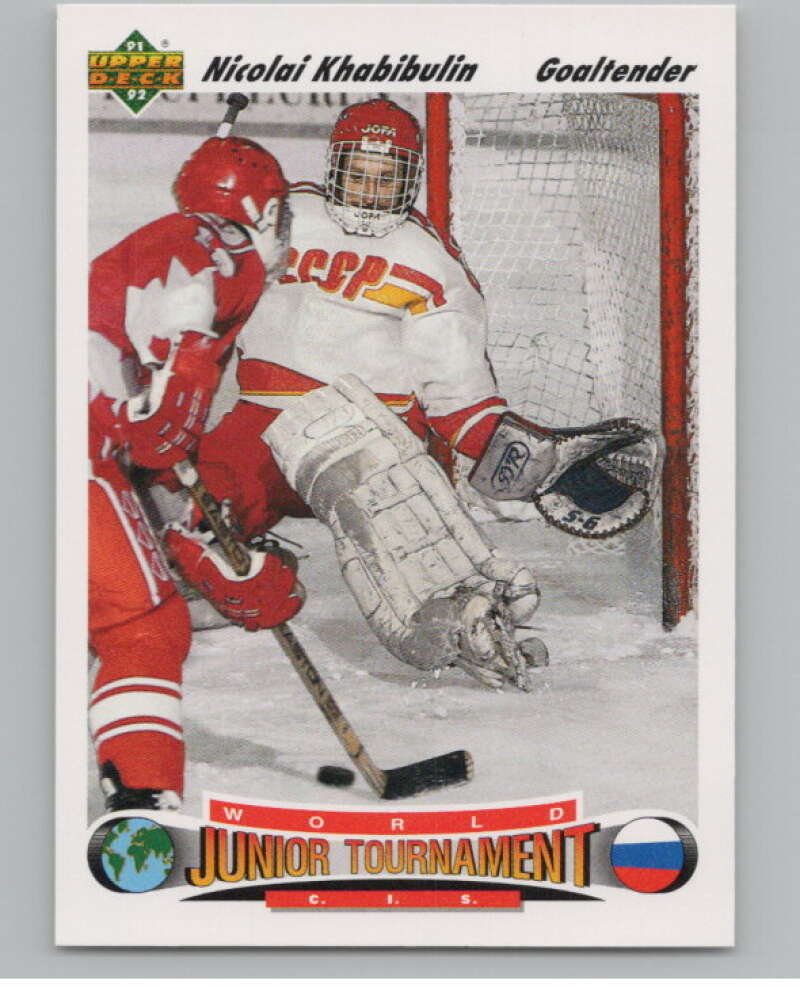 1991-92 Upper Deck #652 Nikolai Khabibulin  RC Rookie  V102852 Image 1