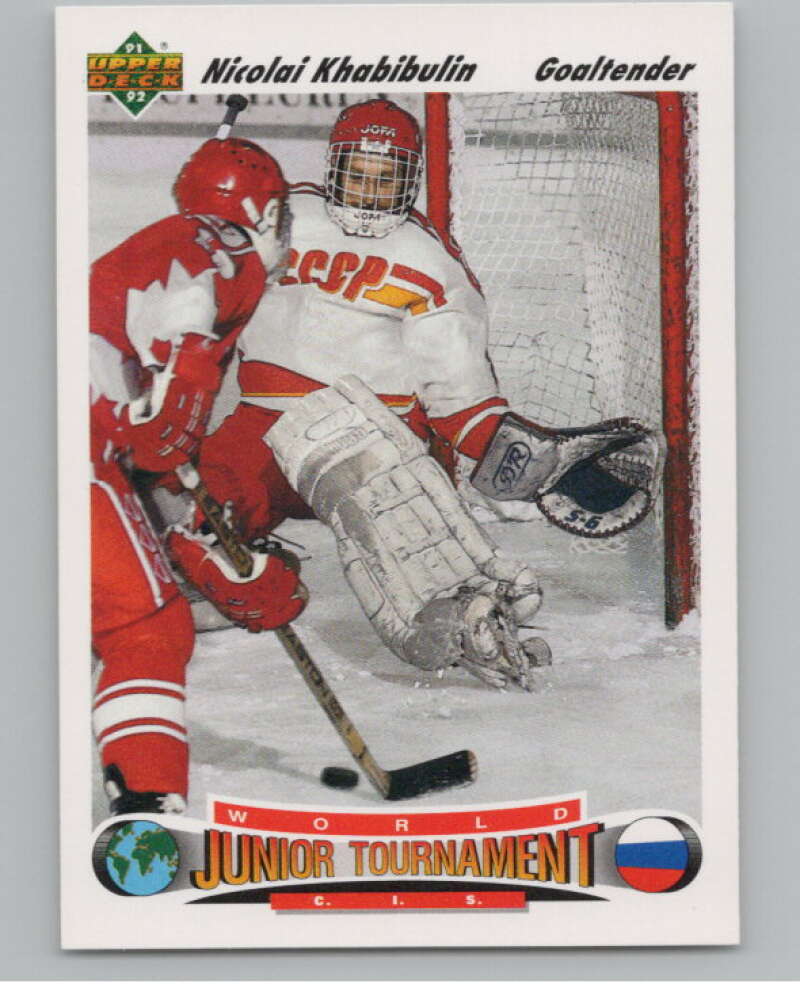 1991-92 Upper Deck #652 Nikolai Khabibulin  RC Rookie  V102853 Image 1