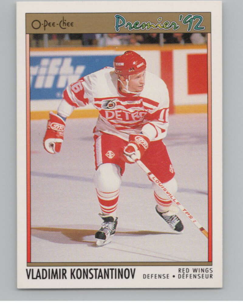 1991-92 OPC Premier #118B Vladimir Konstantinov COR  RC Rookie  V102906 Image 1