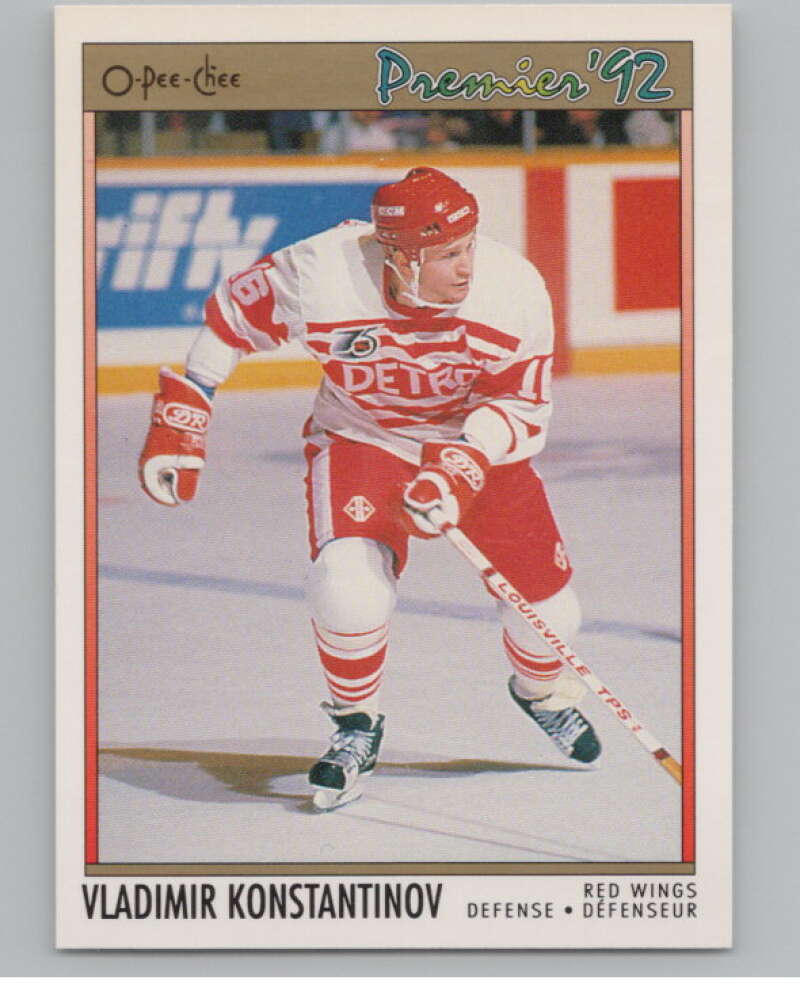 1991-92 OPC Premier #118B Vladimir Konstantinov COR  RC Rookie  V102907 Image 1