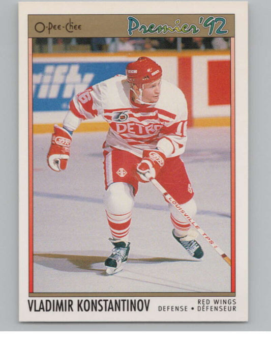 1991-92 OPC Premier #118B Vladimir Konstantinov COR  RC Rookie  V102907 Image 1