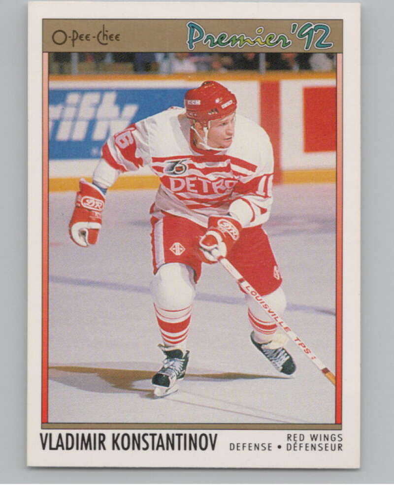 1991-92 OPC Premier #118B Vladimir Konstantinov COR  RC Rookie  V102908 Image 1