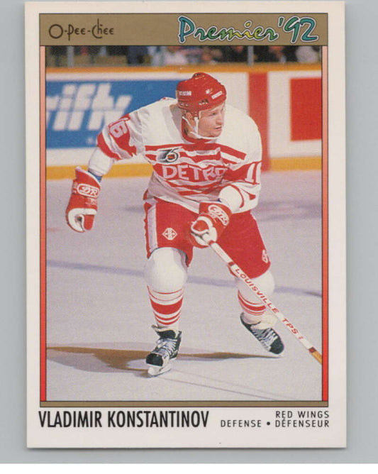 1991-92 OPC Premier #118B Vladimir Konstantinov COR  RC Rookie  V102909 Image 1