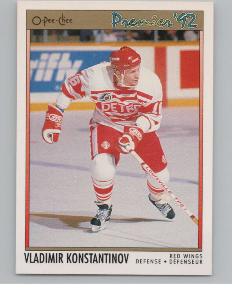 1991-92 OPC Premier #118B Vladimir Konstantinov COR  RC Rookie  V102910 Image 1