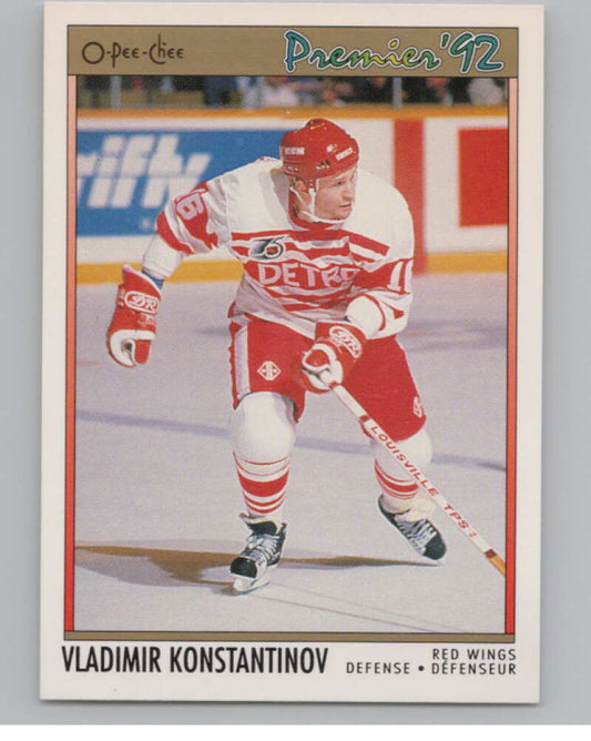 1991-92 OPC Premier #118B Vladimir Konstantinov COR  RC Rookie  V102910 Image 1