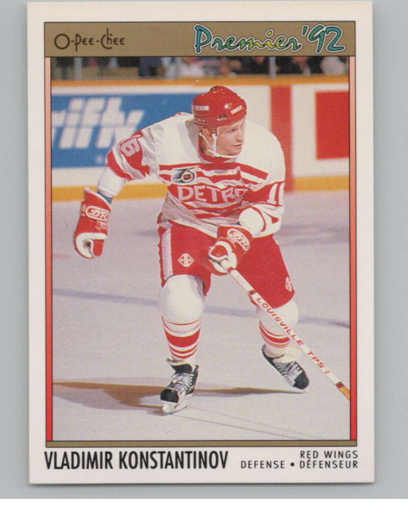 1991-92 OPC Premier #118B Vladimir Konstantinov COR  RC Rookie  V102911 Image 1