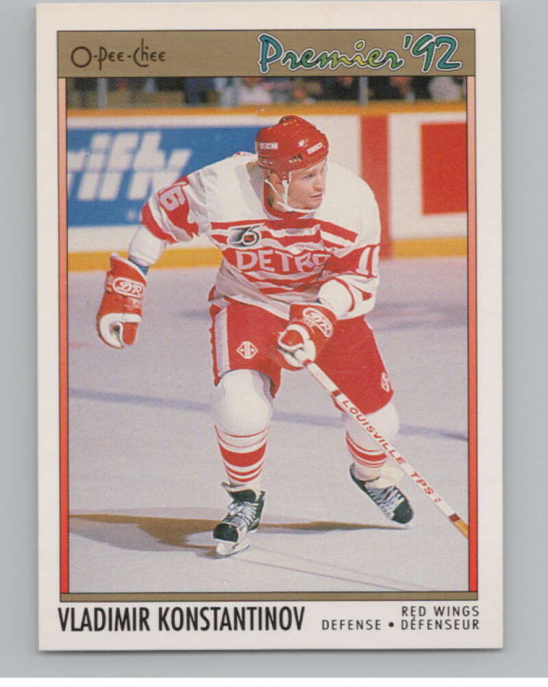 1991-92 OPC Premier #118B Vladimir Konstantinov COR  RC Rookie  V102912 Image 1