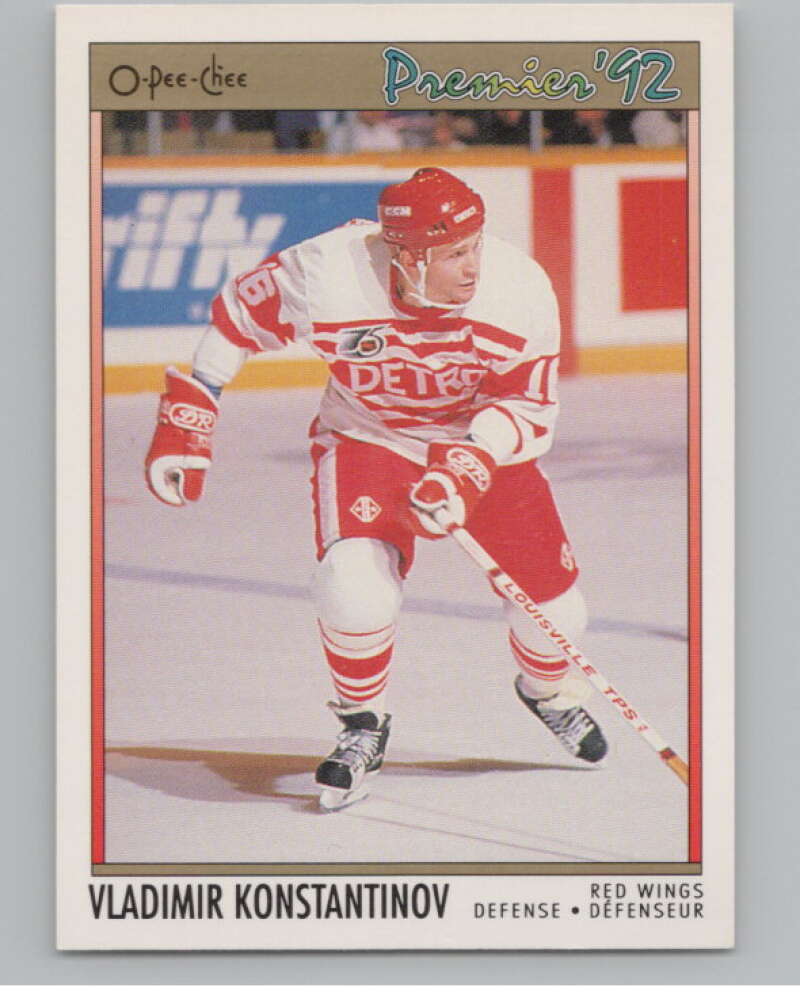 1991-92 OPC Premier #118B Vladimir Konstantinov COR  RC Rookie  V102913 Image 1