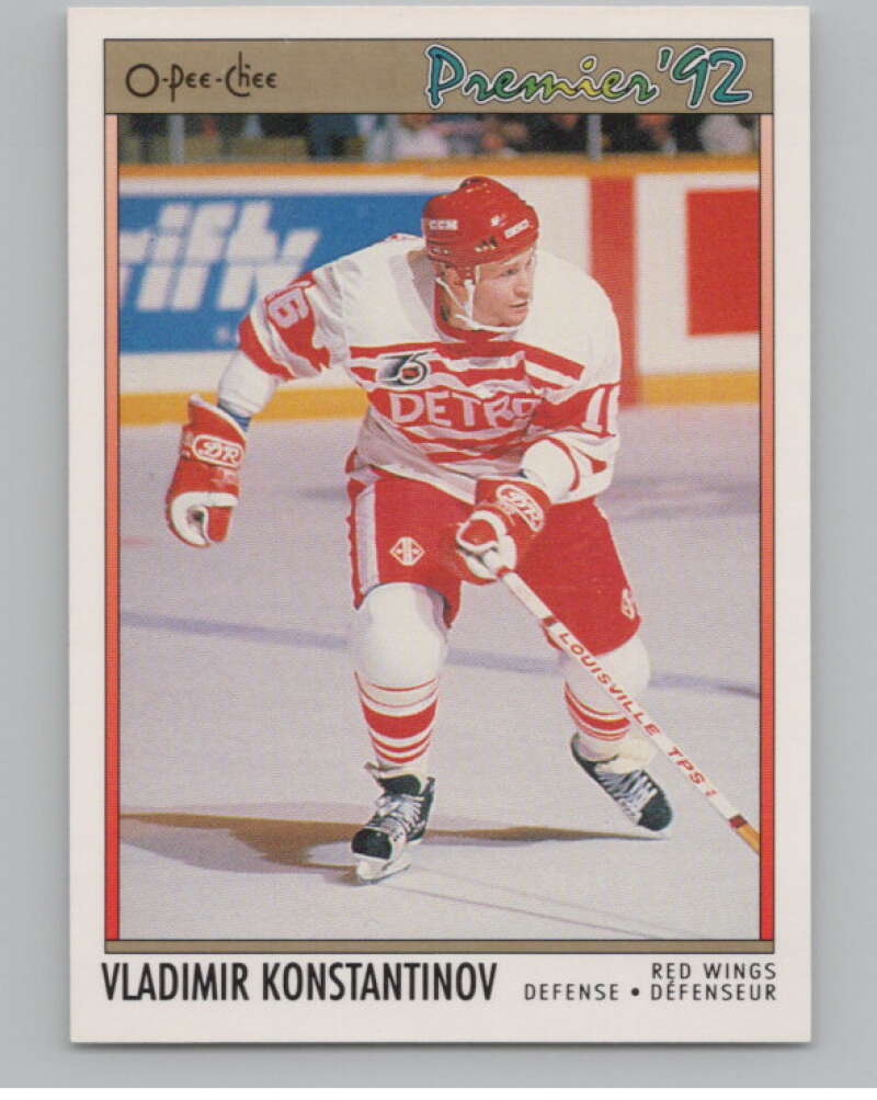 1991-92 OPC Premier #118B Vladimir Konstantinov COR  RC Rookie  V102914 Image 1