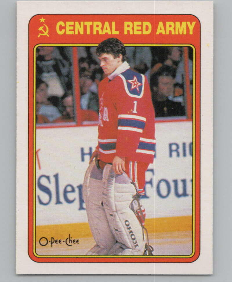1990-91 O-Pee-Chee Red Army #7R Arturs Irbe   V102936 Image 1