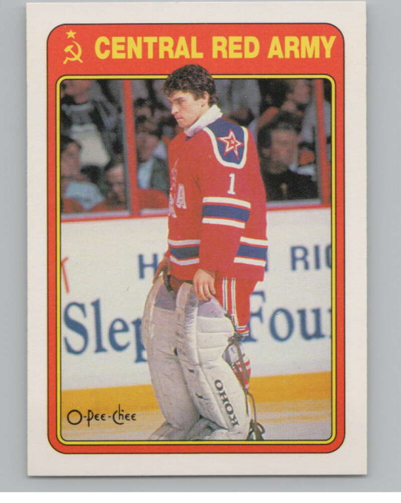 1990-91 O-Pee-Chee Red Army #7R Arturs Irbe   V102937 Image 1