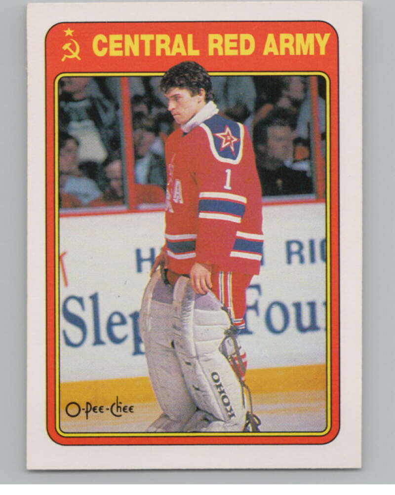1990-91 O-Pee-Chee Red Army #7R Arturs Irbe   V102938 Image 1