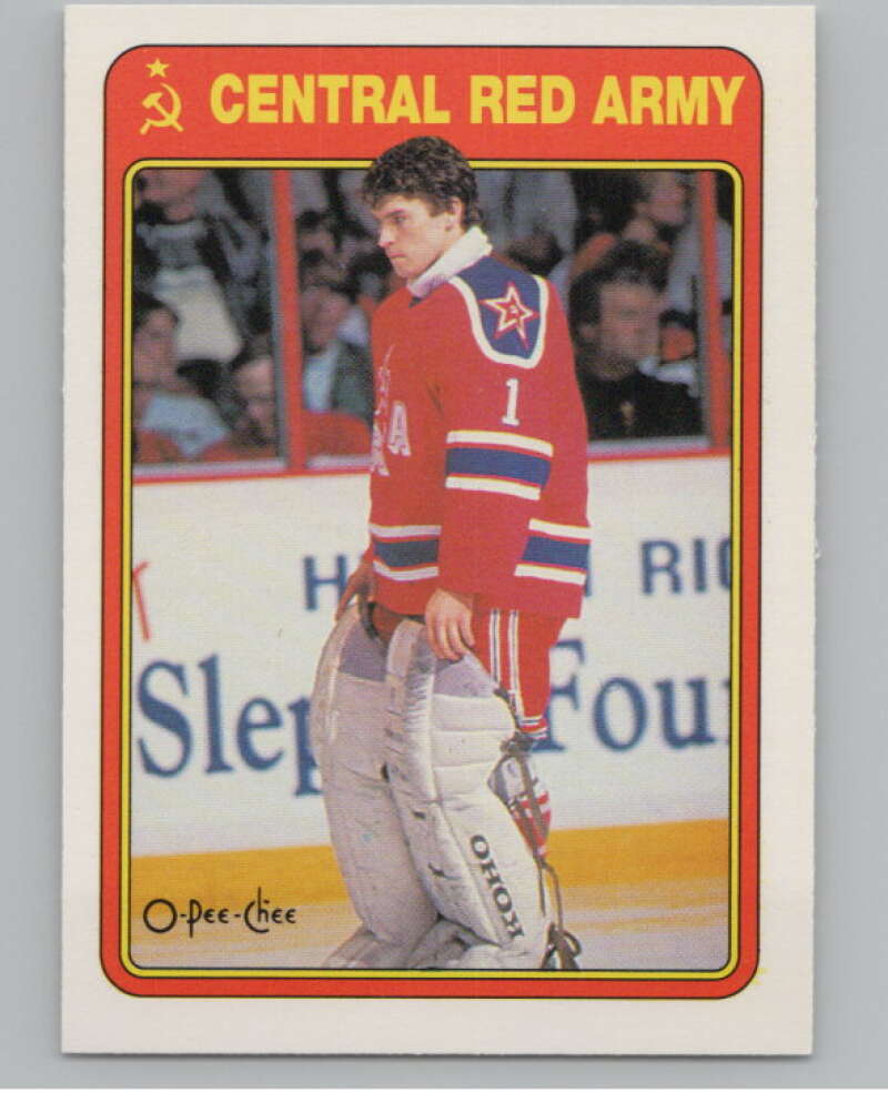 1990-91 O-Pee-Chee Red Army #7R Arturs Irbe   V102941 Image 1