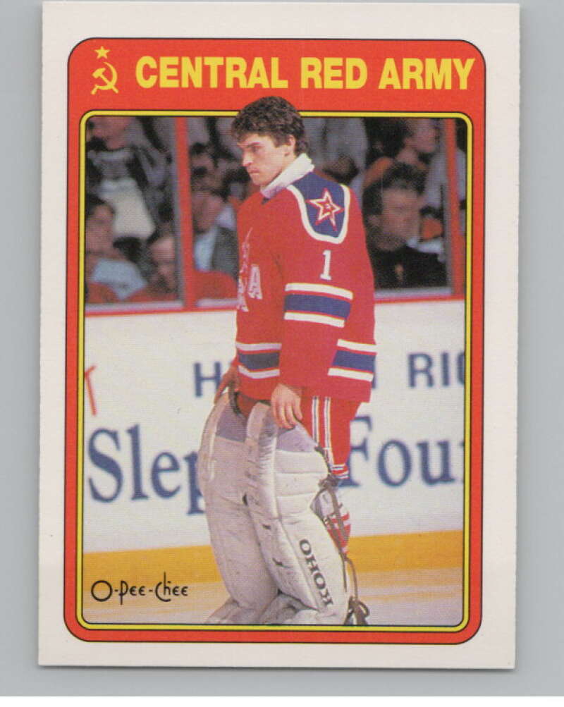1990-91 O-Pee-Chee Red Army #7R Arturs Irbe   V102942 Image 1