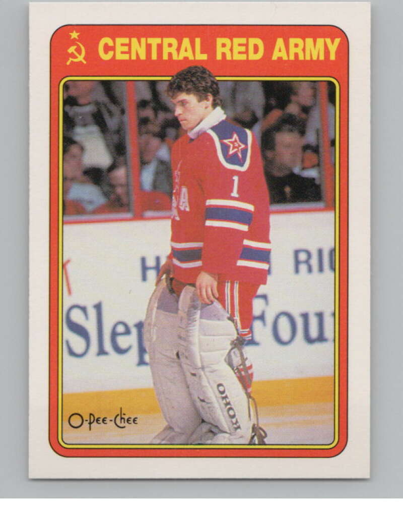 1990-91 O-Pee-Chee Red Army #7R Arturs Irbe   V102943 Image 1
