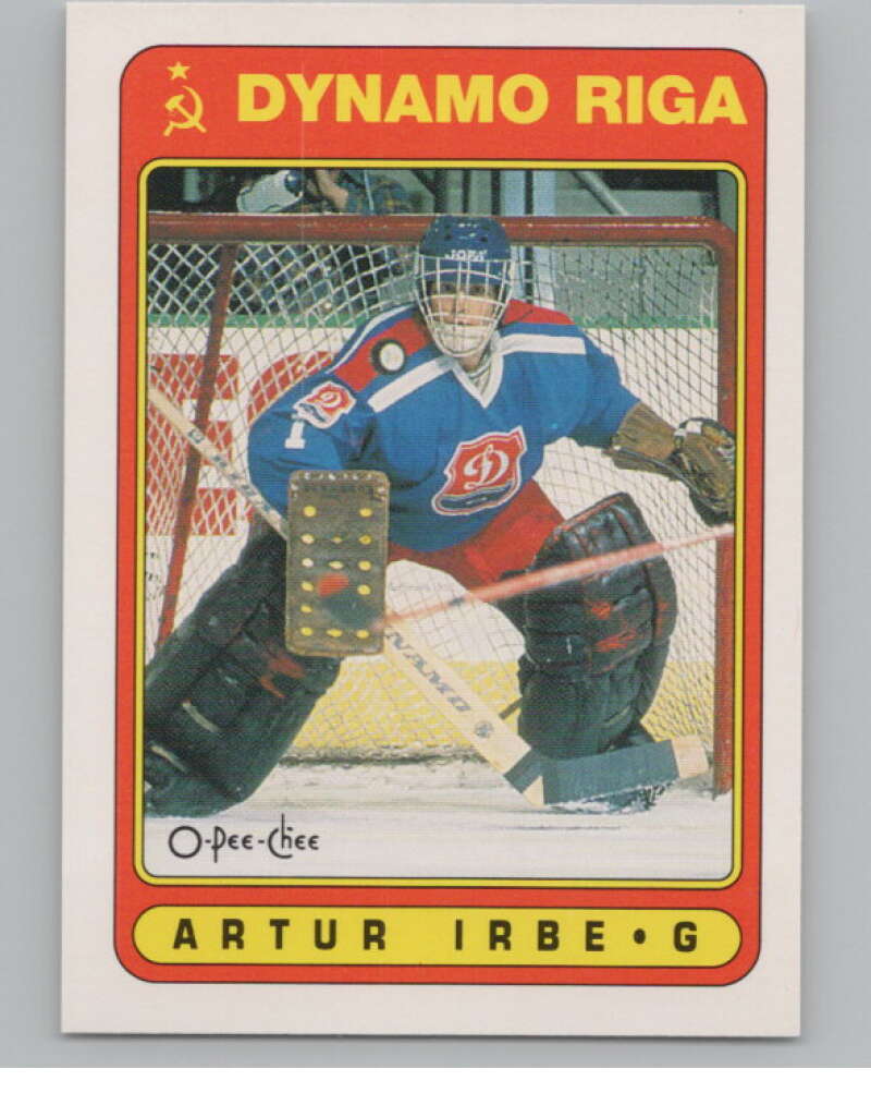 1990-91 O-Pee-Chee #501 Arturs Irbe  RC Rookie  V102946 Image 1