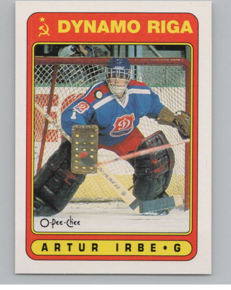 1990-91 O-Pee-Chee #501 Arturs Irbe  RC Rookie  V102947 Image 1