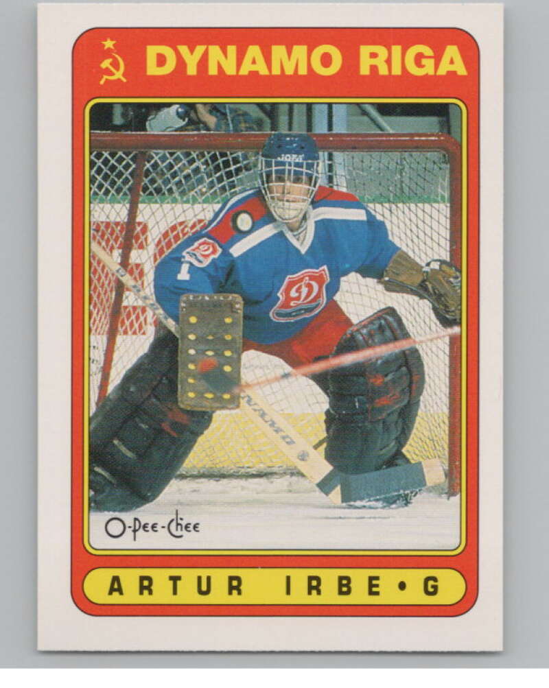 1990-91 O-Pee-Chee #501 Arturs Irbe  RC Rookie  V102953 Image 1