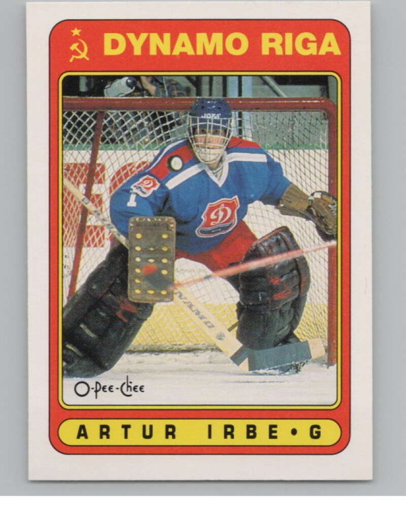 1990-91 O-Pee-Chee #501 Arturs Irbe  RC Rookie  V102954 Image 1