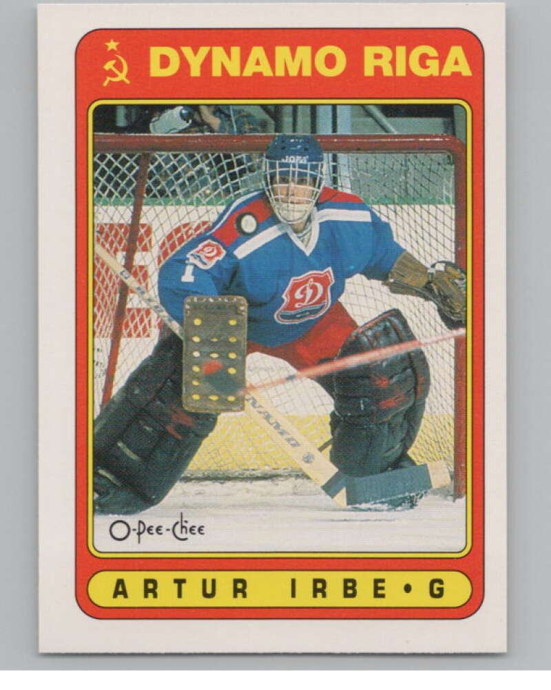 1990-91 O-Pee-Chee #501 Arturs Irbe  RC Rookie  V102955 Image 1