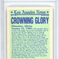 1990-91 O-Pee-Chee #3 Wayne Gretzky LA Kings - Graded HCWG 9 Image 2