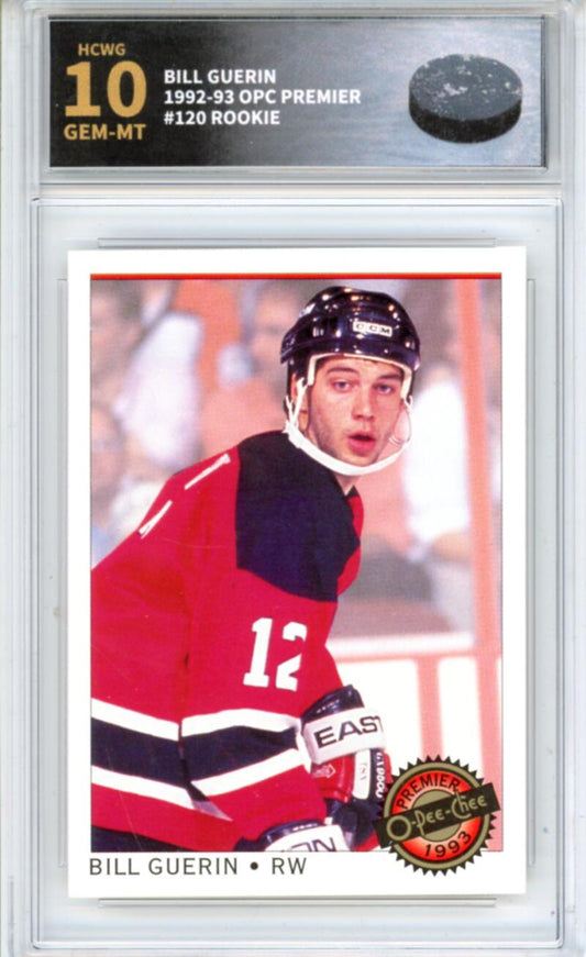 19921-93 OPC Premier #120 Bill Guerin Rookie RC - Graded HCWG 10 Image 1
