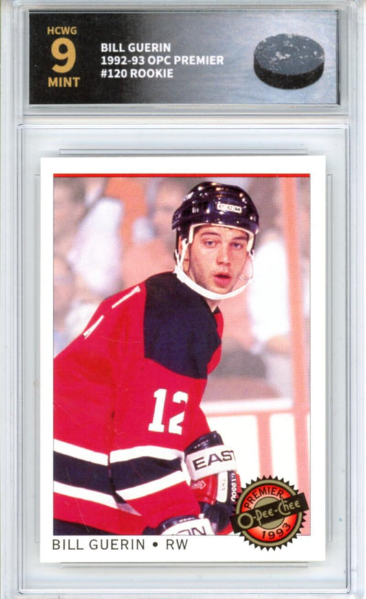 19921-93 OPC Premier #120 Bill Guerin Rookie RC - Graded HCWG 9 Image 1