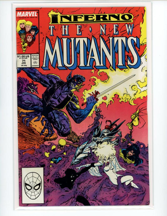 Marvel The New Mutants #71 Magazine Comic Book Mint - B21-143 Image 1