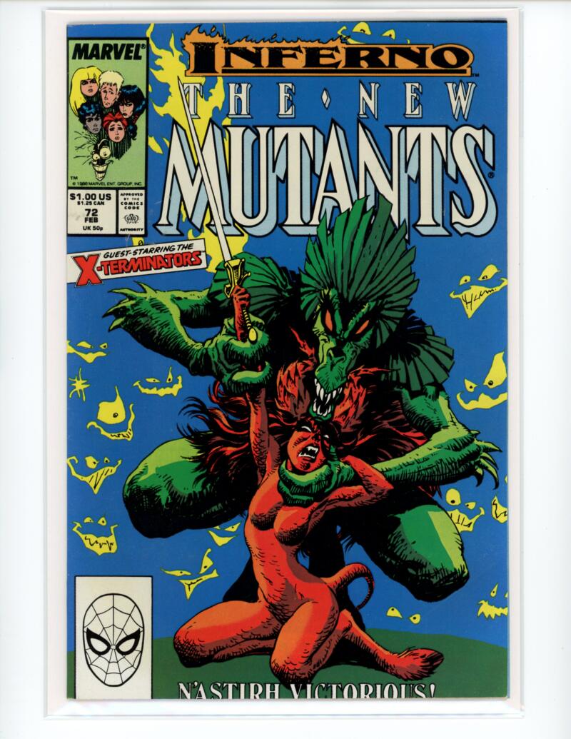 Marvel The New Mutants #72 Magazine Comic Book Mint - B21-146 Image 1