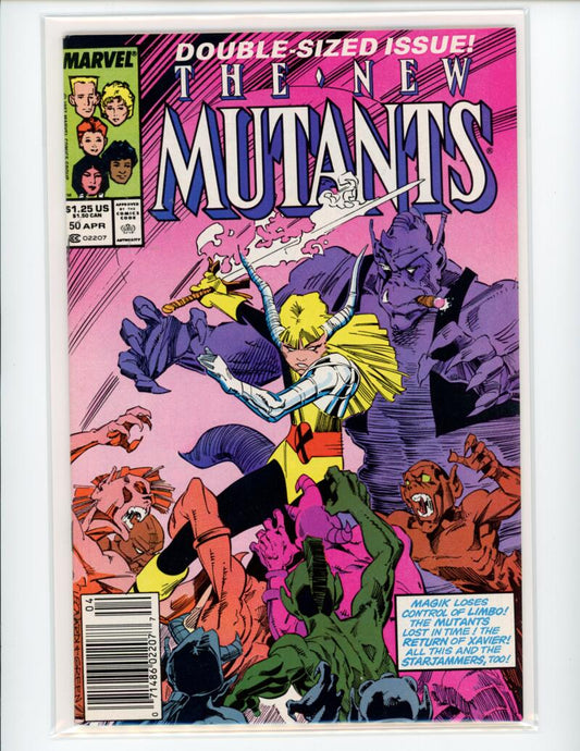 Marvel The New Mutants #50 Magazine Comic Book Mint - B21-147 Image 1
