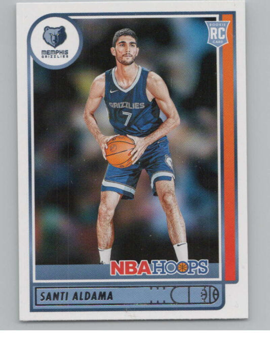2021-22 Panini Hoops #207 Santi Aldama  RC Rookie Memphis Grizzlies  V102956 Image 1