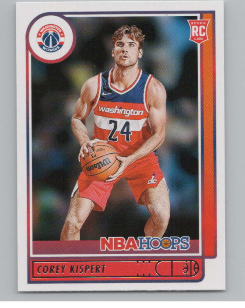 2021-22 Panini Hoops #212 Corey Kispert  RC Rookie Washington Wizards  V102959 Image 1