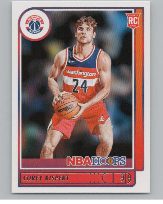 2021-22 Panini Hoops #212 Corey Kispert  RC Rookie Washington Wizards  V102960 Image 1