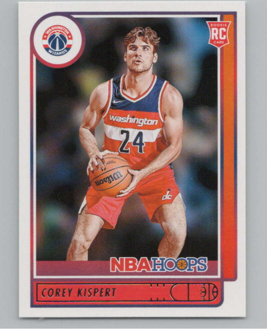 2021-22 Panini Hoops #212 Corey Kispert  RC Rookie Washington Wizards  V102962 Image 1