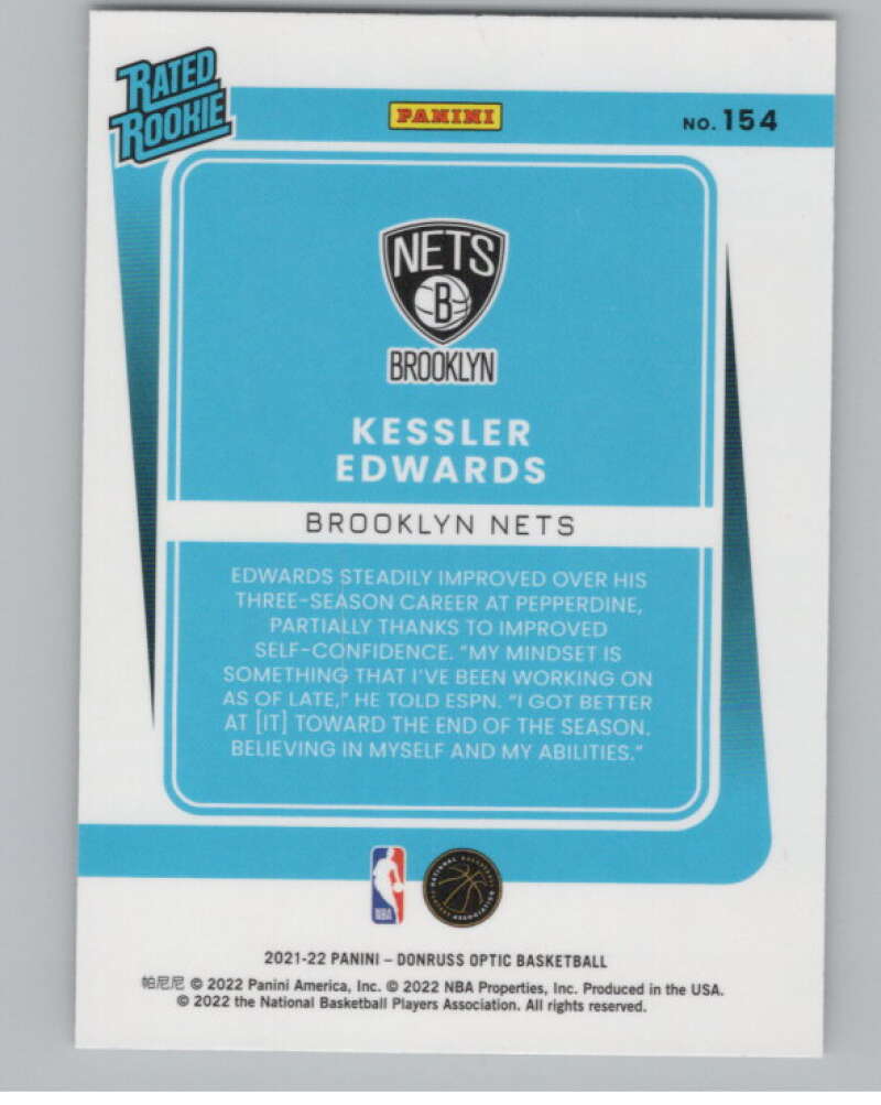 2021-22 Donruss Optic #154 Kessler Edwards Rated Rookies  RC Rookie  V102970 Image 2