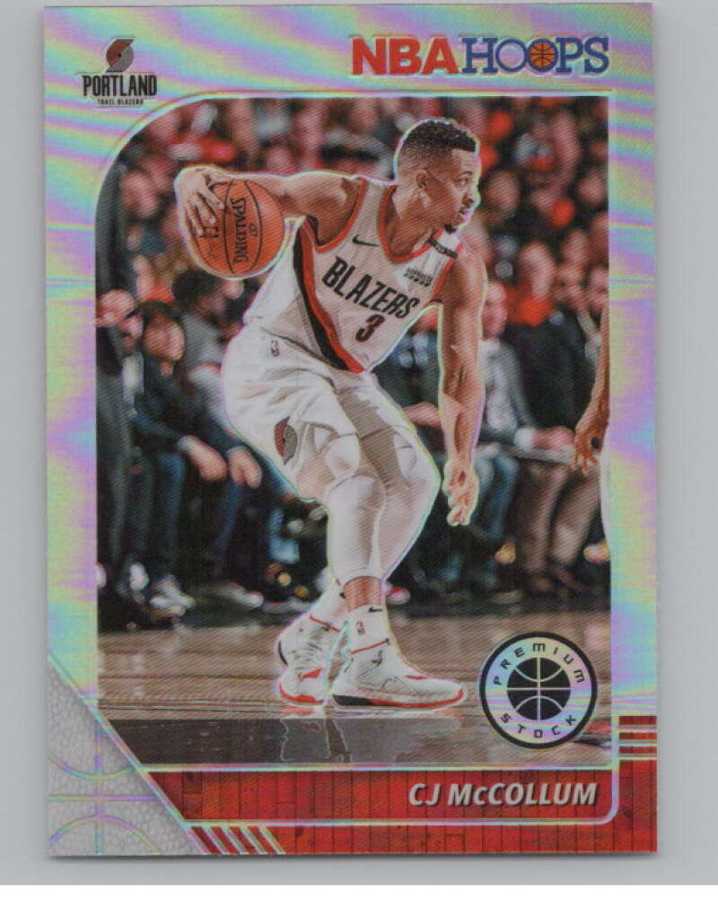 2019-20  Hoops Premium Stock  Silver Prizm #158 CJ McCollum  V102986 Image 1