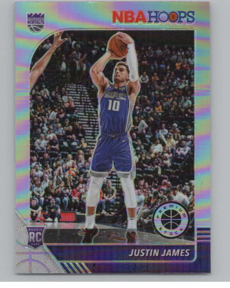 2019-20  Hoops Premium Stock  Silver Prizm #244 Justin James  V102994 Image 1