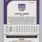 2019-20  Hoops Premium Stock  Silver Prizm #244 Justin James  V102994 Image 2