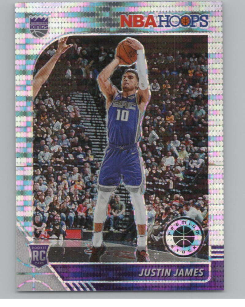 2019-20  Hoops Premium Stock Prizms Pulsar #244 Justin James RC  V103007 Image 1