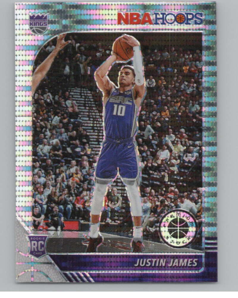 2019-20  Hoops Premium Stock Prizms Pulsar #244 Justin James RC  V103008 Image 1