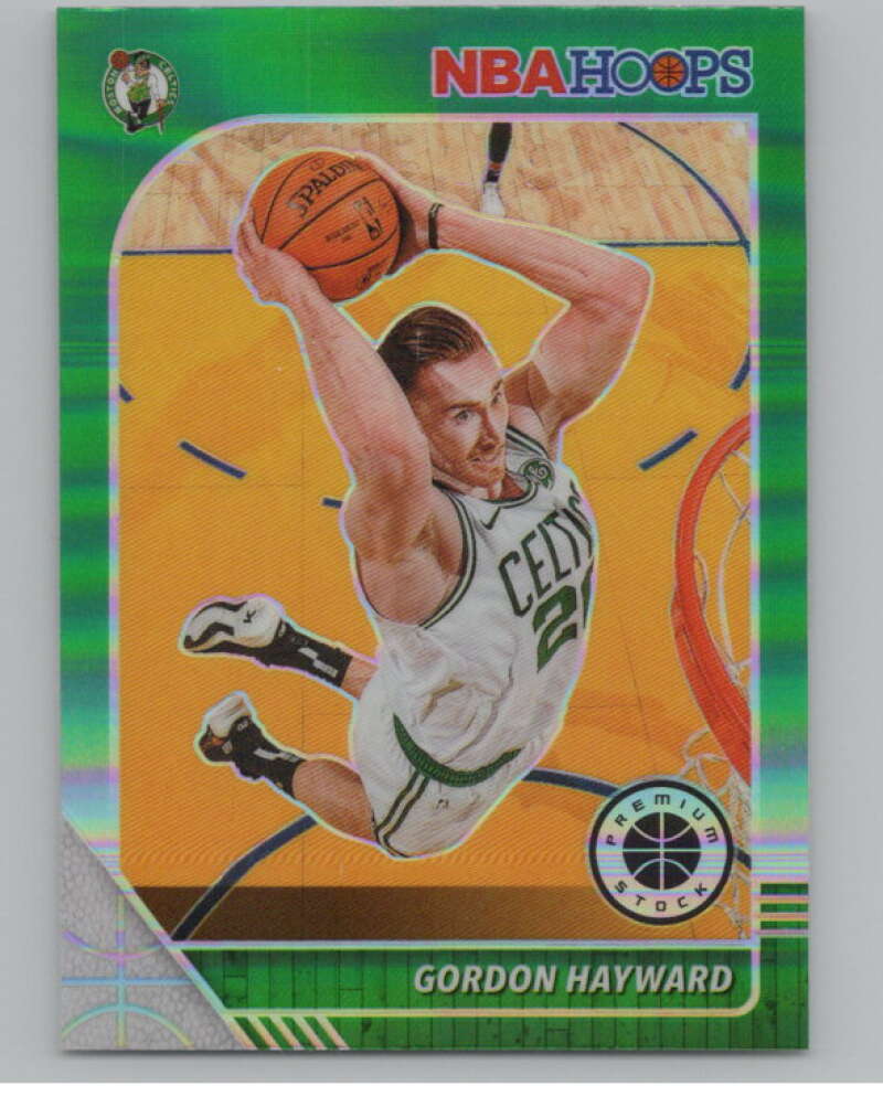 2019-20  Hoops Premium Stock  Green Prizm #9 Gordon Hayward  V103013 Image 1