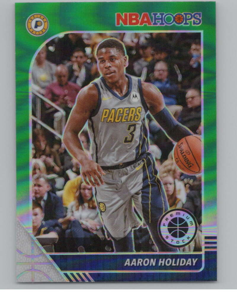 2019-20  Hoops Premium Stock  Green Prizm #74 Aaron Holiday  V103017 Image 1