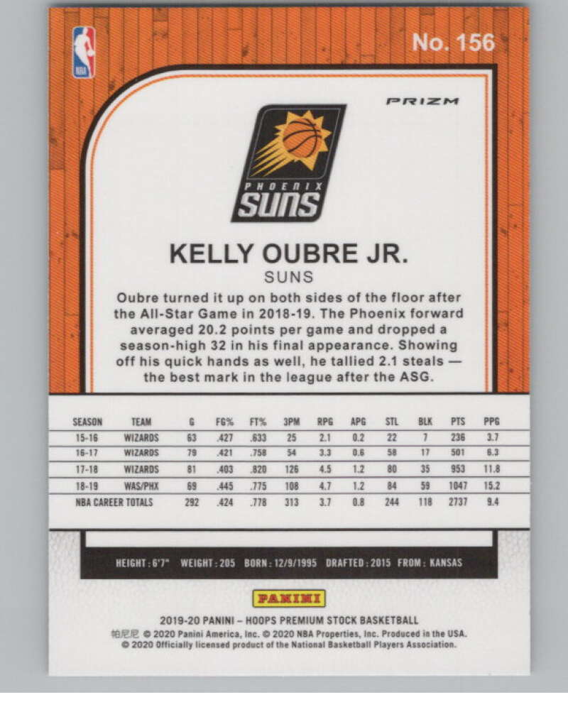2019-20  Hoops Premium Stock  Green Prizm #156 Kelly Oubre Jr.  V103021 Image 2
