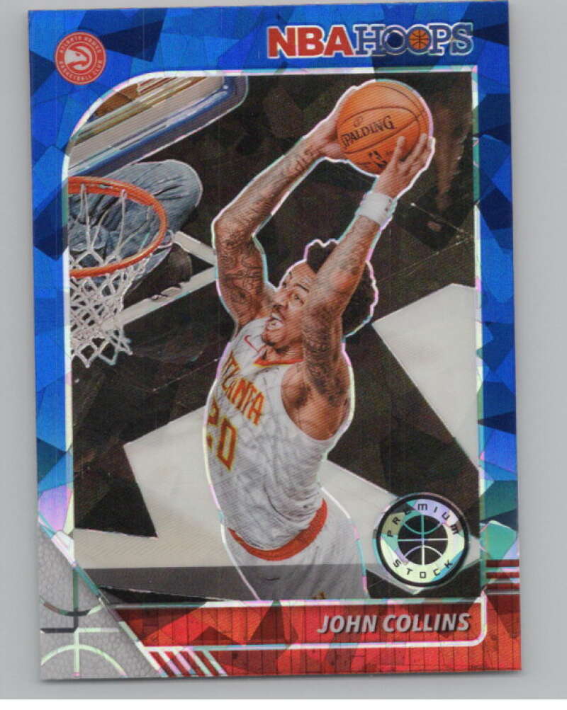 2019-20  Hoops Premium Stock  Blue Cracked Ice Prizm #2 John Collins  V103025 Image 1