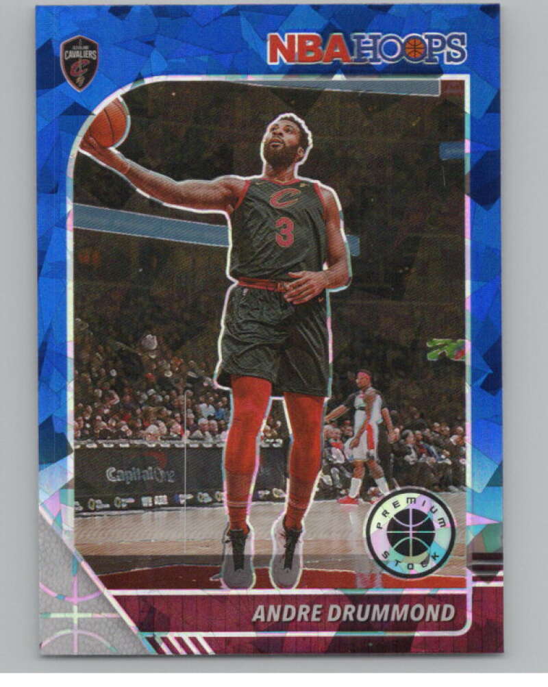 2019-20  Hoops Premium Blue Cracked Ice Prizm #54 Andre Drummond  V103026 Image 1