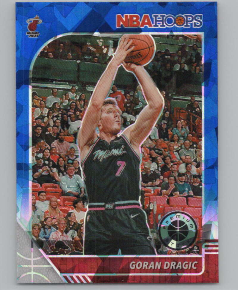 2019-20  Hoops Premium Stock  Blue Cracked Ice Prizm #96 Goran Dragic  V103028 Image 1