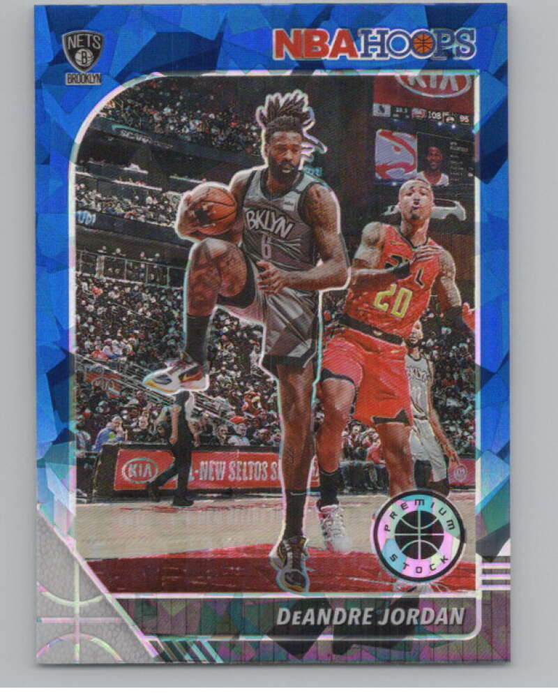 2019-20  Hoops Premium Stock  Blue Cracked Ice Prizm #122 DeAndre Jordan  V103030 Image 1