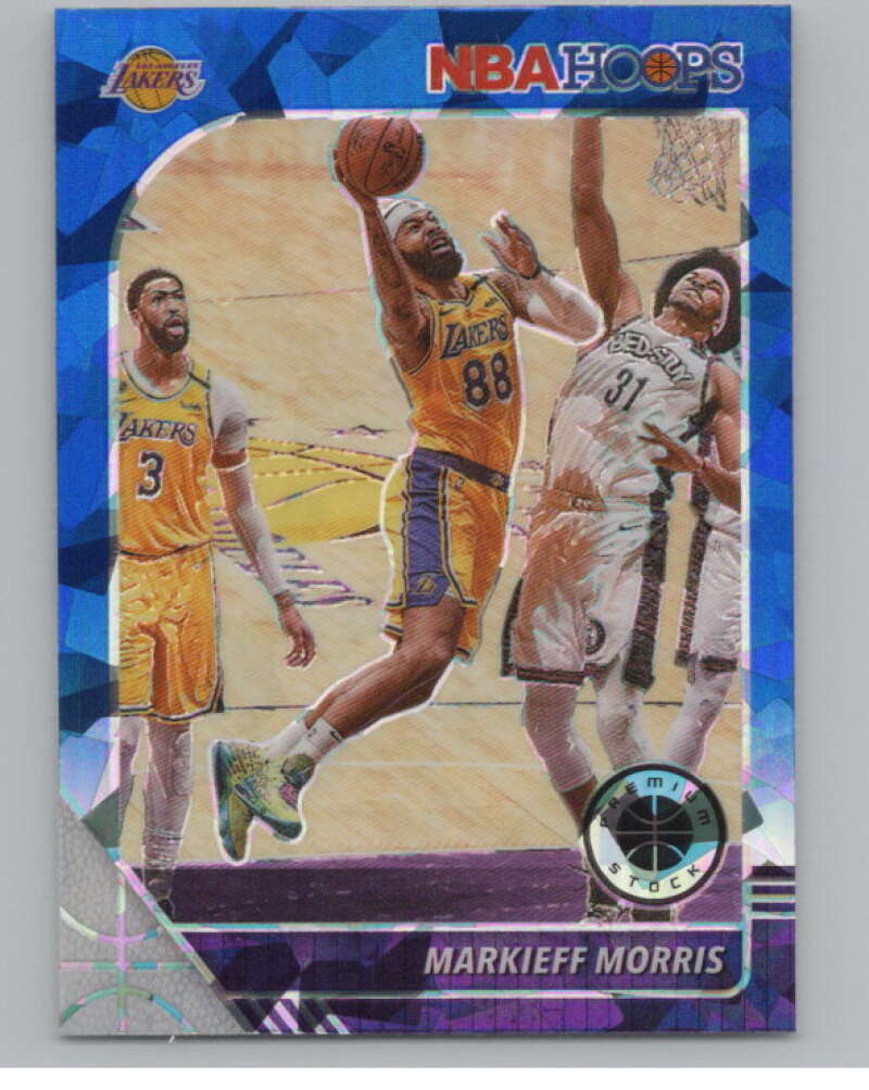 2019-20  Hoops Premium Blue Cracked Ice Prizm #136 Markieff Morris  V103031 Image 1