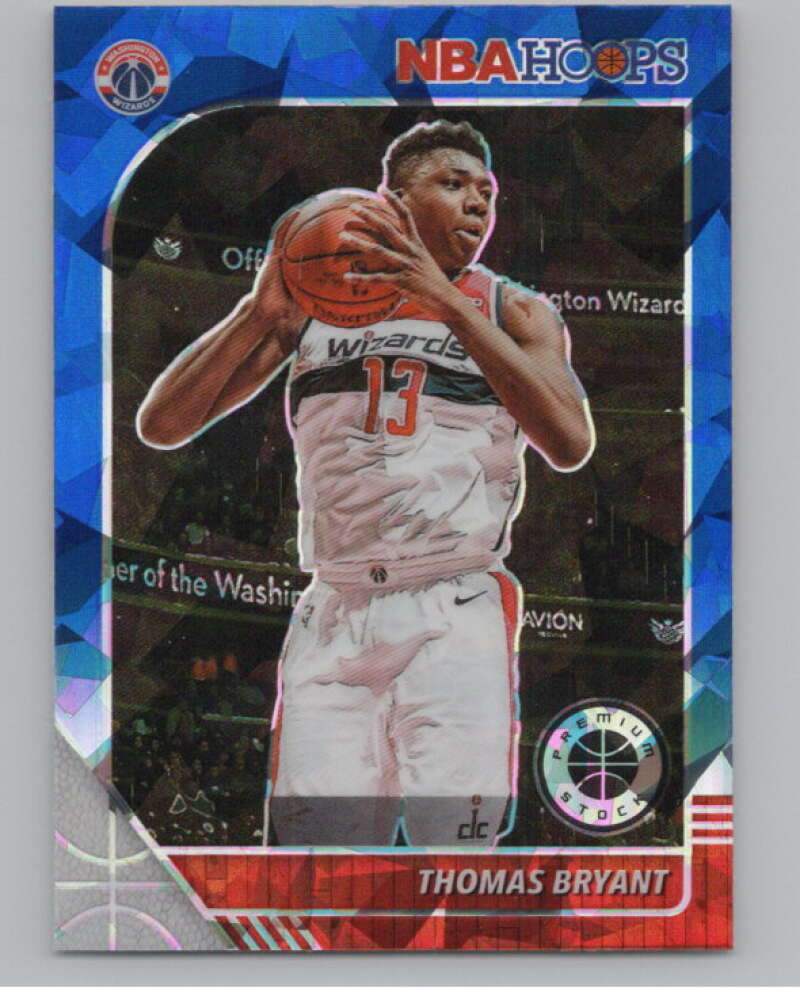 2019-20  Hoops Premium Stock  Blue Cracked Ice Prizm #193 Thomas Bryant  V103035 Image 1