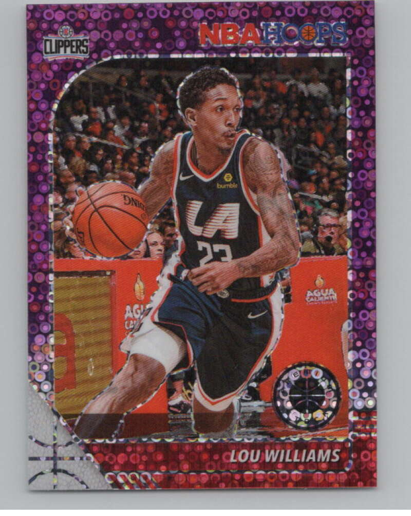 2019-20  Hoops Premium Stock  Purple Disco Prizm #84 Lou Williams  V103040 Image 1